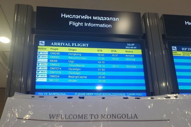 BEST 5<em> Chinggis Khaan Airport UBN to Ulaanbaatar Transfer Taxi – A calm start at Chinggis Khaan International Airport’ /></p>
<p><p>A prepaid airport transfer is especially useful in Ulaanbaatar because arriving transport can feel less clear than it does in many major airports. This service removes the airport negotiation. You leave the arrivals area, find your name on a sign, collect your bags, and head to a private vehicle.</p>
</p>
<p><p>That straightforward setup matters most if you arrive late at night, in winter, or after a long international flight. The service operates around the clock, and several pickups took place at 2 a.m. or during very early morning hours. One driver was already waiting while a passenger completed immigration. Another contacted the passenger immediately after landing.</p>
</p>
<p><p>The meeting point is described as near the arrivals area. The sign should use the name entered at booking, so check that your reservation has the correct spelling. If you cannot find the driver, the company’s 24-hour support is available, with WhatsApp used often for quick communication.</p>
</p>
<p><p>I would install WhatsApp before leaving home. The office may send the driver’s phone number and vehicle details before arrival, while the driver may message once your flight lands. This is far easier than trying to make an international call while standing beside the baggage carousel.</p>
</p>
<div class="twil" style="margin: 20px 0; padding: 15px 0;"><p>More genghis khan statue tours in Ulaanbaatar:</p><ul style="margin: 10px 0; padding-left: 0; list-style: none;"><li style="margin: 0 0 12px 0; padding: 0 0 12px 0; border-bottom: 1px solid #E0E6EF; line-height: 1.4;"><a href="https://discoveringmongolia.com/from-ulaanbaatar-genghis-khan-statue-nationalpark-camelride/">From Ulaanbaatar: Genghis Khan Statue NationalPark CamelRide</a><br><span style="font-size: 0.82em; color: #555;"><span style="color: #FFA630;">★</span> 4.8 &nbsp;&middot;&nbsp; 353 reviews</span></li><li style="margin: 0 0 12px 0; padding: 0 0 12px 0; border-bottom: 1px solid #E0E6EF; line-height: 1.4;"><a href="https://discoveringmongolia.com/genghis-khan-statue-day-tournational-parkcamel-rideeagle/">Genghis Khan Statue Day Tour+National Park+Camel Ride+Eagle</a><br><span style="font-size: 0.82em; color: #555;"><span style="color: #FFA630;">★</span> 4.5 &nbsp;&middot;&nbsp; 261 reviews</span></li><li style="margin: 0; padding: 0; border-bottom: none; line-height: 1.4;"><a href="https://discoveringmongolia.com/ulaanbaatar-chinggis-khaan-statue-and-turtle-rock-day-tour/">Ulaanbaatar: Chinggis Khaan Statue and Turtle Rock Day Tour</a><br><span style="font-size: 0.82em; color: #555;"><span style="color: #FFA630;">★</span> 4.7 &nbsp;&middot;&nbsp; 132 reviews</span></li></ul></div><h2>What the airport pickup feels like</h2>
<p><img width="669" height="446" decoding="async" src=